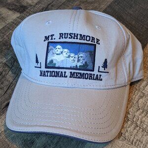 Mount Rushmore National Memorial Hat Beige Baseball Cap Strapback